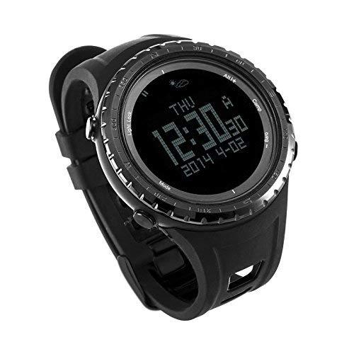 Reloj digital deportivo SUNROAD FR801B para hombre con barómetro, podómetro, altímetro, etc. Colo negro