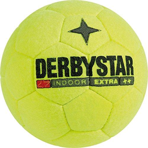 Derbystar Indoor Extra - Balón de fútbol Sala, Color Amarillo