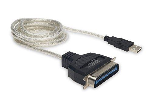 DIGITUS USB to Serial Printer Cable - USB 1.1 Type-A to Centronics CENT-36 Parallel Port - 1.8 m Connection Cable