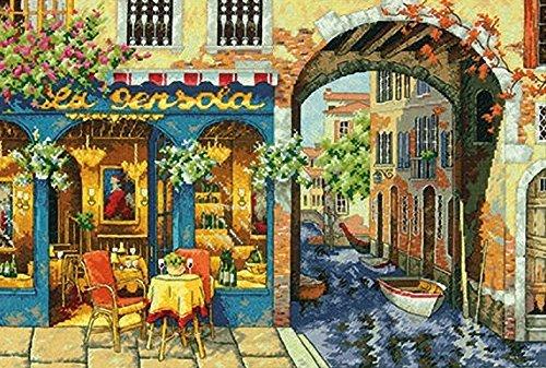 Dimensions Gold Collection Charming Waterway Counted Cross Stitch Kit-16 X11