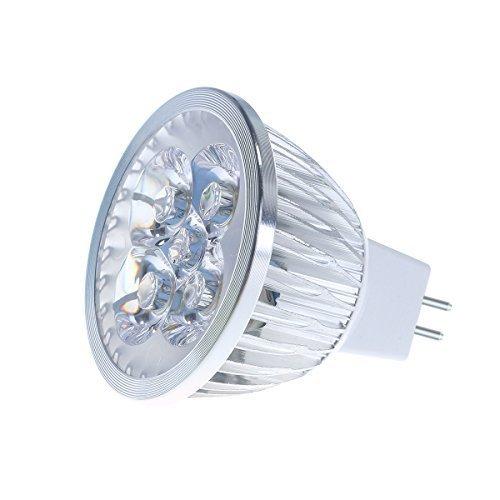dizauL - Juego de bombillas (4 W, regulables, MR16, LED, 3200K, 50 W equivalentes a Bi Pin, base GU5.3, 330 lúmenes, ángulo de luz de 60 grados), gu5.3, 4.0|wattsW