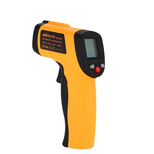KKmoon Termómetro infrarrojo digital sin contacto Láser IR Infrared Thermometer -50 ? -700 Guardado
