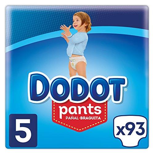 Dodot Pants - Pañales Braguitas, fácil de cambiar con canales de aire, talla 5 (12-17 kg), total de 93