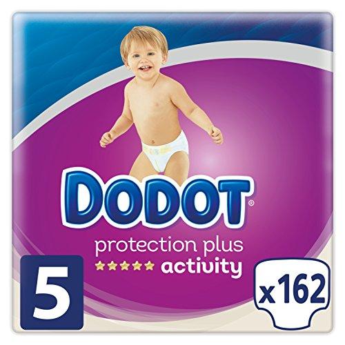 Dodot Protection Plus Activity - Pañales para bebé, Talla 5 (11-16 kg),  162 Pañales
