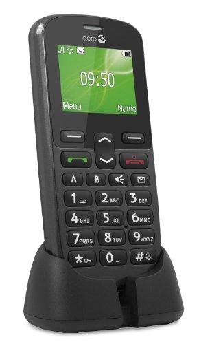 Doro PhoneEasy 508 81g Grafito - Teléfono móvil (SIM única, Despertador, calculadora, Calendario, Ión de Litio, gsm, Polifónico, 128 x 160 Pixeles)