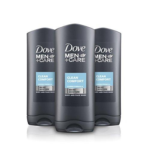 Dove Men+Care Men Clean Comfort Gel de Ducha Dermatológicamente Testado, 400 ml - 3 unidades