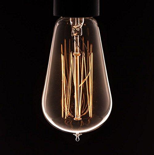 Dowsing & Reynolds - Bombilla (filamentos de carbono, rosca Edison E27), diseño vintage