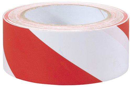 Draper 69010 - Cinta de seguridad (33 m x 50 mm), color rojo y blanco