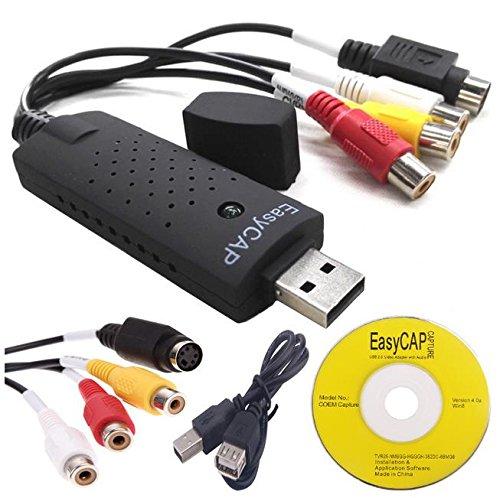 EasyCAP capturadora de video USB 2.0 - compatible con Windows XP, Vista, 7 y 8 x32 x64