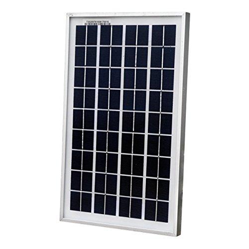 WERTVOLLES - Panel solar ecológico (10 W, 12 V, 10 W, cargador de batería)