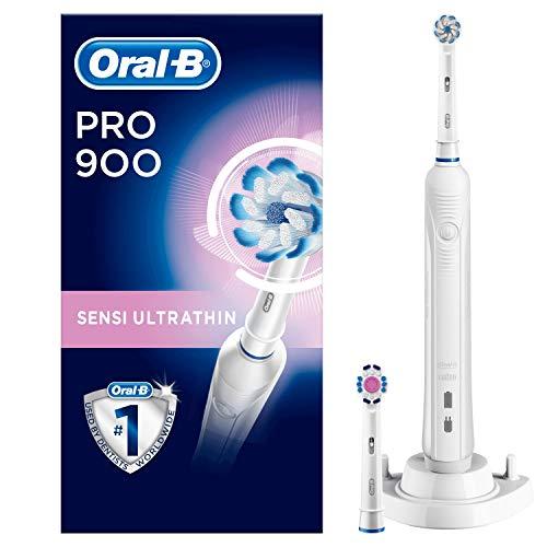 Oral-B Pro 900 - Cepillo de dientes eléctrico, con temporizador, color blanco