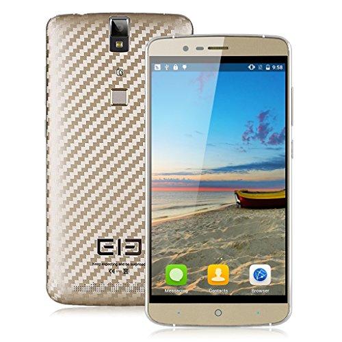 ELEPHONE P8000 - Smartphone Libre 4G LTE (Pantalla 5.5", 3GB RAM 16GB ROM, Android 5.1, Octa Core, 64bit, Cámara 13 MP), Dorado