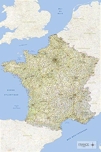 empireposter Tarjeta de Francia 2017 61 x 91,5 cm