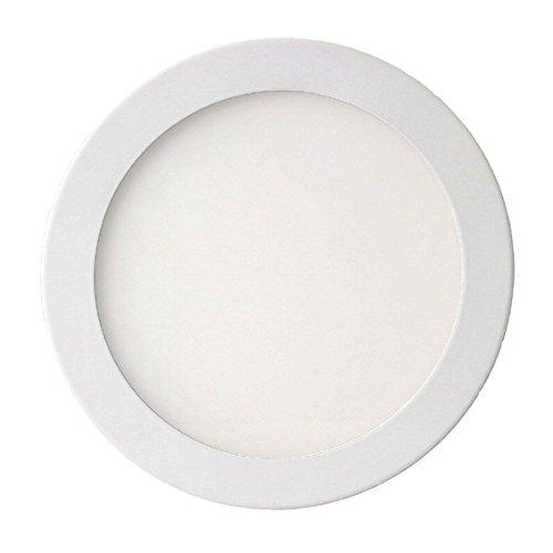 Natural foco - Foco Luz 18 W LED primavera ajuste redondo blanco 22,5 cm