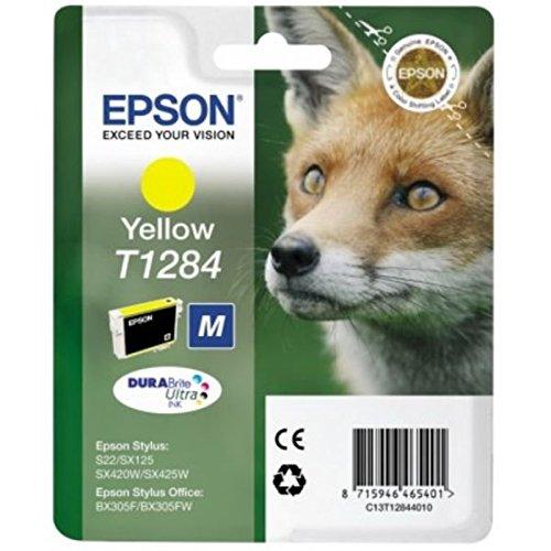 Epson Stylus T1284 - Cartucho de tinta para Epson BX305F/BX305FW/BX305FW Plus, 1 unidad, color amarillo