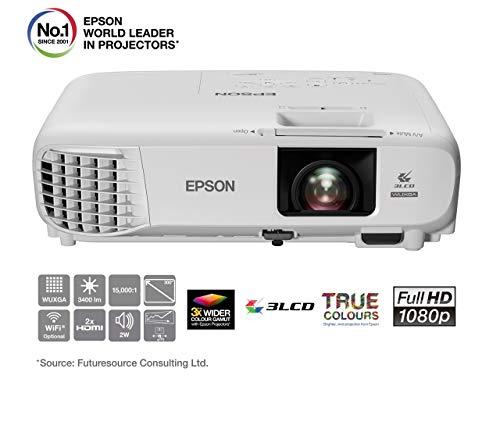Epson EB-U05 | Proyector Full HD 1080p | 3400 lúmenes | Contraste 15000:1 | Lámpara Larga Duración 10.000 horas | Pantalla Hasta 300" | Tecnología 3LCD