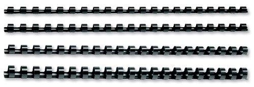 5 Etoiles 915722 - Set de 100 espirales de plástico para encuadernado (6 mm), color negro