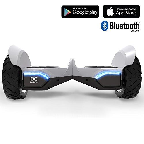 EverCross 8.5" Hoverboard Scooter Patinete Hummer Eléctrico Bluetooth App Self Balancing 350WX2 Challenger GT (Black)