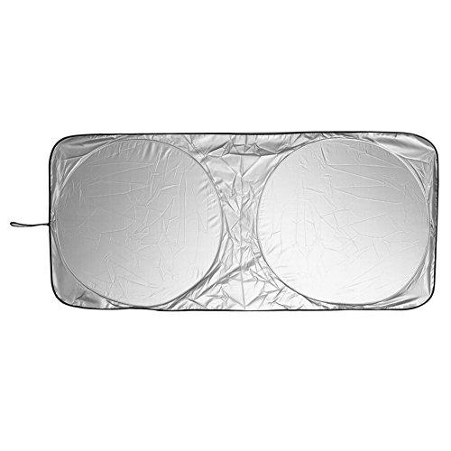 Everpert Parasol delantero o trasero para ventana de coche, plegable, protector de pantalla, bloquea los rayos UV