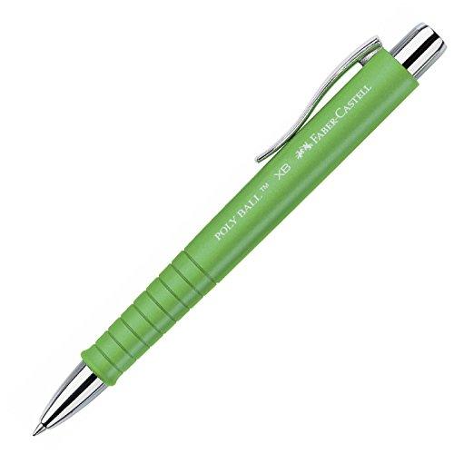 Faber-Castell Polyball XB - Bolígrafo de punta redonda, color verde claro