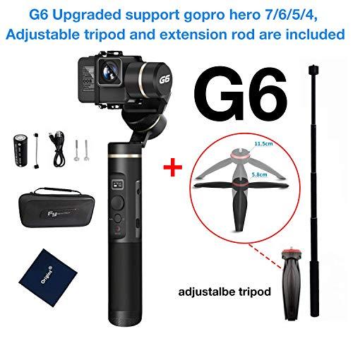 Feiyu G6 Handheld Gimbal for Gopro hero8/7/6/5/4 with Adjustable Tripod and Extension Rod