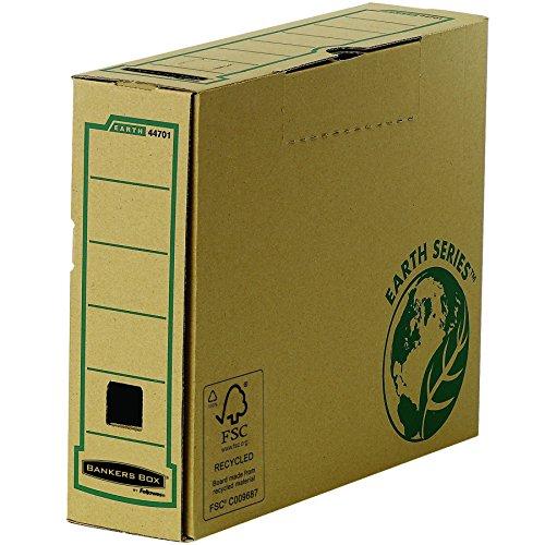 Bankers Box Earth Series - Caja de archivo definitivo, A4, lomo 80 mm, marrón, pack de 20 unidades