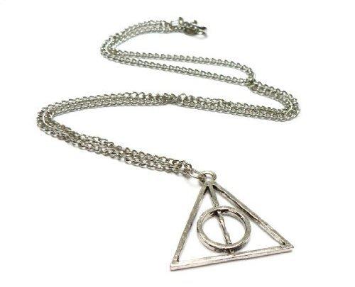 FLORAY Collar Colgante Triángulo Reliquias de la Muerte Harry Potter y las Reliquias de la Muerte