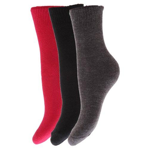 Floso - Calcetines de invierno térmicos para niño/niña/chico/chica Unisex (Pack de 3 pares de calcetines)