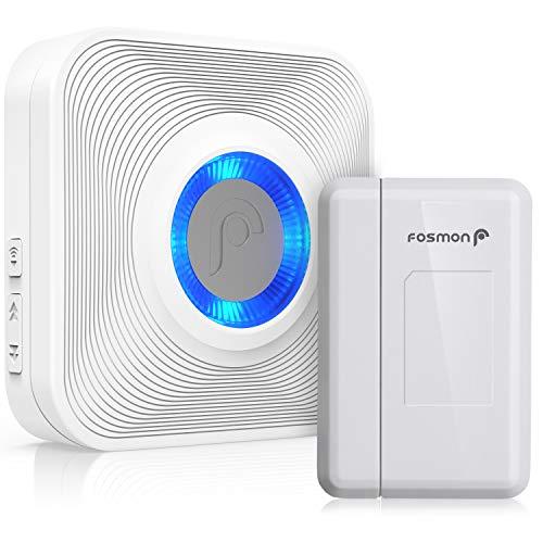 Fosmon wavelink inalámbrico para puerta transmisor de timbre abierto, receptores y sensores de seguridad en el hogar.