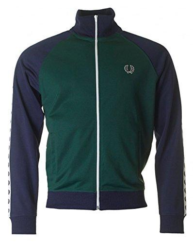 Fred Perry Sports Laurel Wreath Colour Block Track Top Small IVY