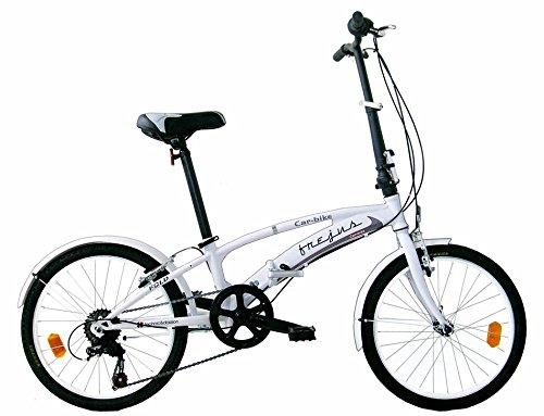 Frejus P2X20206 - Bicicleta 20" Plegable Unisex, Color Blanco