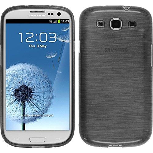 PhoneNatic - Carcasa para Samsung Galaxy S3 Neo Funda Silicona Plata Brushed Cover Galaxy S3 Neo Funda + 2 Protectores