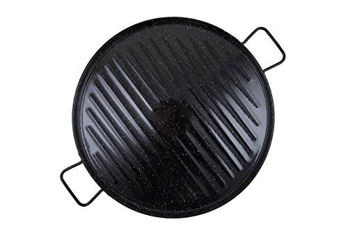 Garcima 11046 - Plancha grill esmaltada redonda 46cm