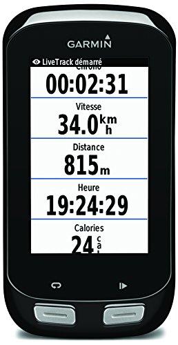 Garmin Edge 1000 pack  - GPS para ciclismo de 3" (inalámbrico, microSD, USB) con sensor de velocidad y cadencia y banda de frecuencia cardiaca premium