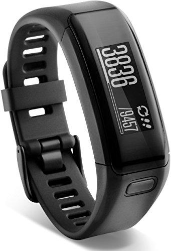Garmin Vívosmart HR - pulsera de actividad con pulsómetro integrado Garmin Elevate, color negro, talla normal