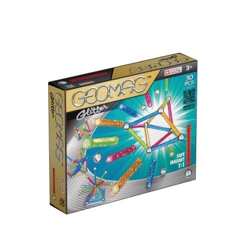 Geomag- Classic Glitter Construcciones magnéticas y juegos educativos, Multicolor, 30 piezas (531)