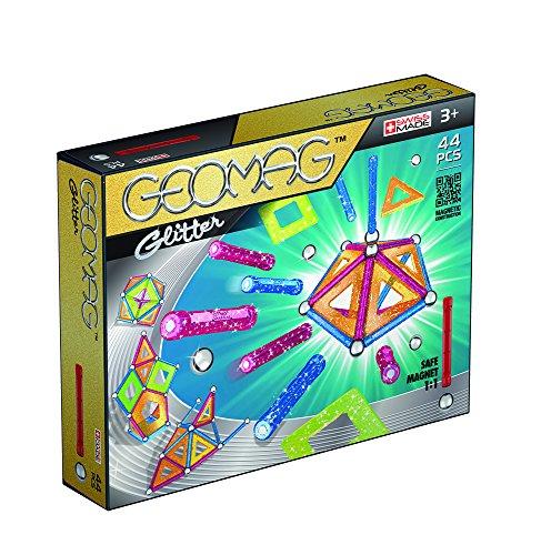 Geomag- Classic Glitter Construcciones magnéticas y Juegos educativos, Multicolor, 44 Piezas (532)