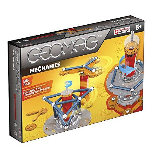 Geomag- Mechanics Construcciones magnéticas y Juegos educativos, Multicolor, 86 Piezas (721)