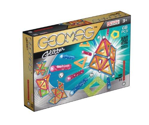 Geomag- Classic Glitter Construcciones magnéticas y Juegos educativos, Multicolor, 68 Piezas (533)