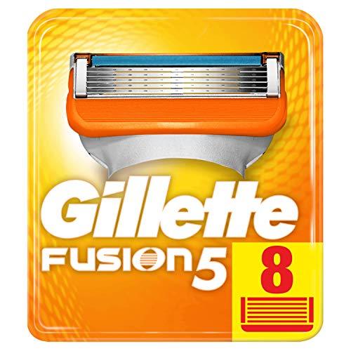 Gillette Fusion5 - Maquinilla de Afeitar, 8 Recambios, 5 Hojas Antifricción, para un Afeitado Imperceptible