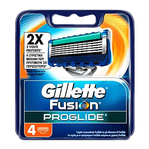 Gillette Fusion ProGlide Cuchillas de Recambio para Maquinilla de Afeitar - 4 Unidades