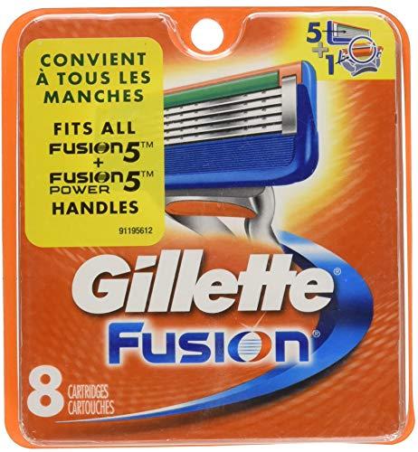 Gillette fusion - Recambios para cuchillas de afeitar (8 unidades)
