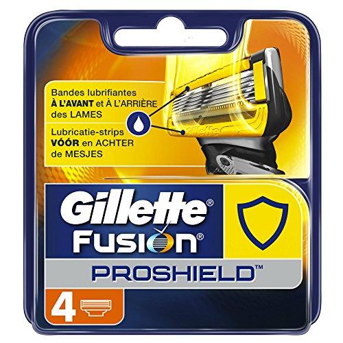 Gillette Fusion Proshield Flexball Cuchillas de Afeitar para Hombre - 4 unidades