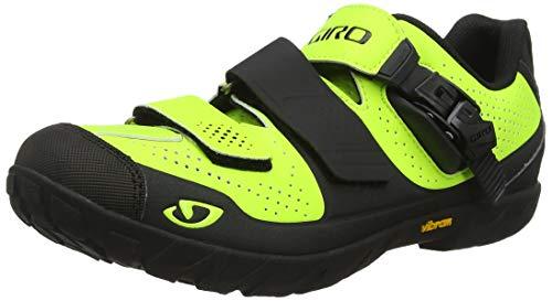 Giro Terraduro MTB, Zapatos de Bicicleta de montaña para Hombre, Multicolor (Lime/Black 000), 45 EU