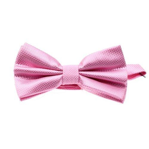 Gleader Corbata de Lazo Pajarita Bow Tie para Traje Formal Hombre Fiesta Color a Elegir - rosa