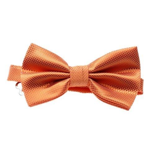 Gleader Corbata de Lazo Pajarita Bow Tie para Traje Formal Hombre Fiesta Color a Elegir - naranja