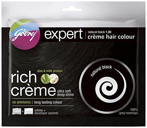 Godrej Expert Creme Hair Colour Natural Black 20G+20Ml by Godrej