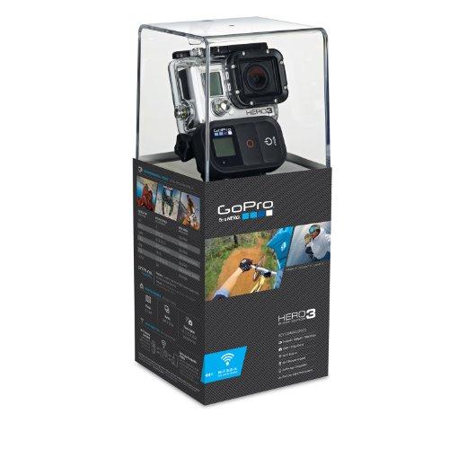 GoPro HERO3 Black Edition - Videocámara de 12 MP (estabilizador de Imagen óptico, vídeo Full HD 1080p, Resistente al Agua, WiFi) Color Negro