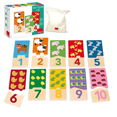 Goula Puzzle infantil para contar del 1 al 10