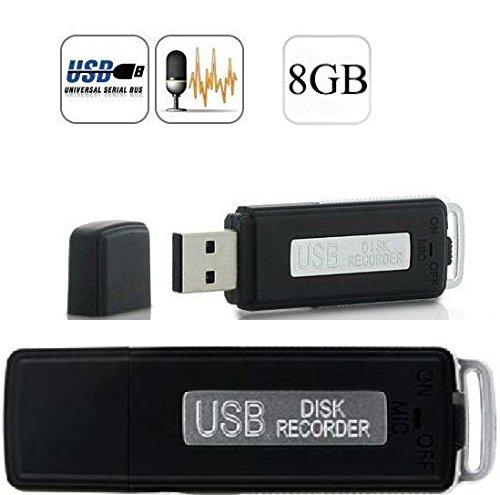 MP power @ USB Mini Grabador de sonido digital Grabadora de Voz Digital portátil 8GB